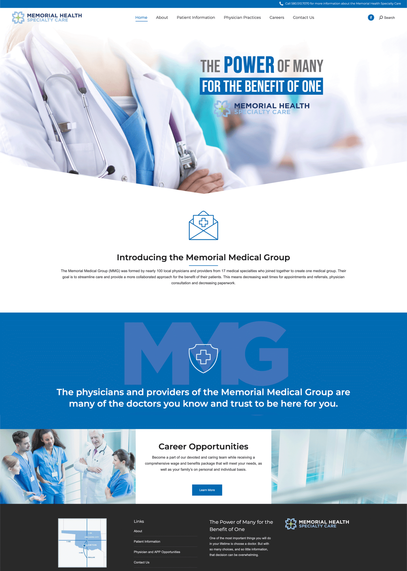 Memorial Medical Group home page