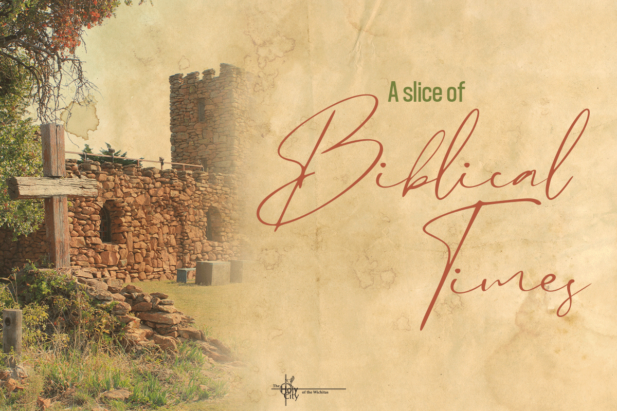 "A slice of Biblical times" social media graphic "A slice of Biblical times" social media graphic