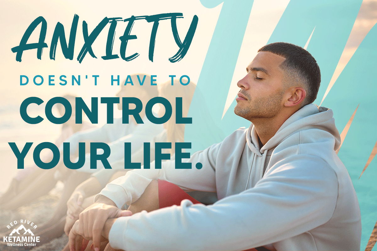 "Anxiety doesn't have to control your life." social media graphic "Anxiety doesn't have to control your life." social media graphic