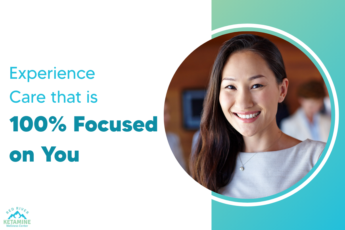 "Experience care that is 100% focused on you" social media graphic "Experience care that is 100% focused on you" social media graphic