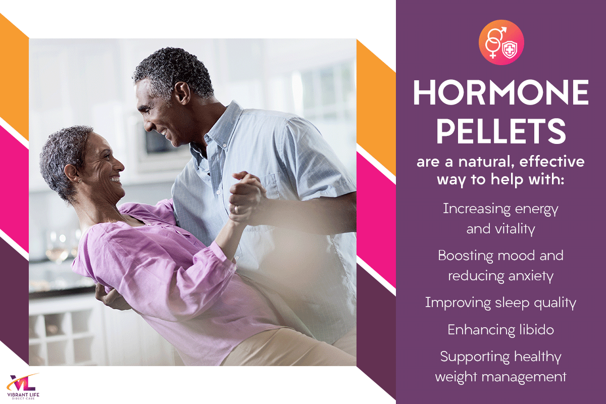 "Hormone Pellets are a natural, effective way to help" social media graphic "Hormone Pellets are a natural, effective way to help" social media graphic
