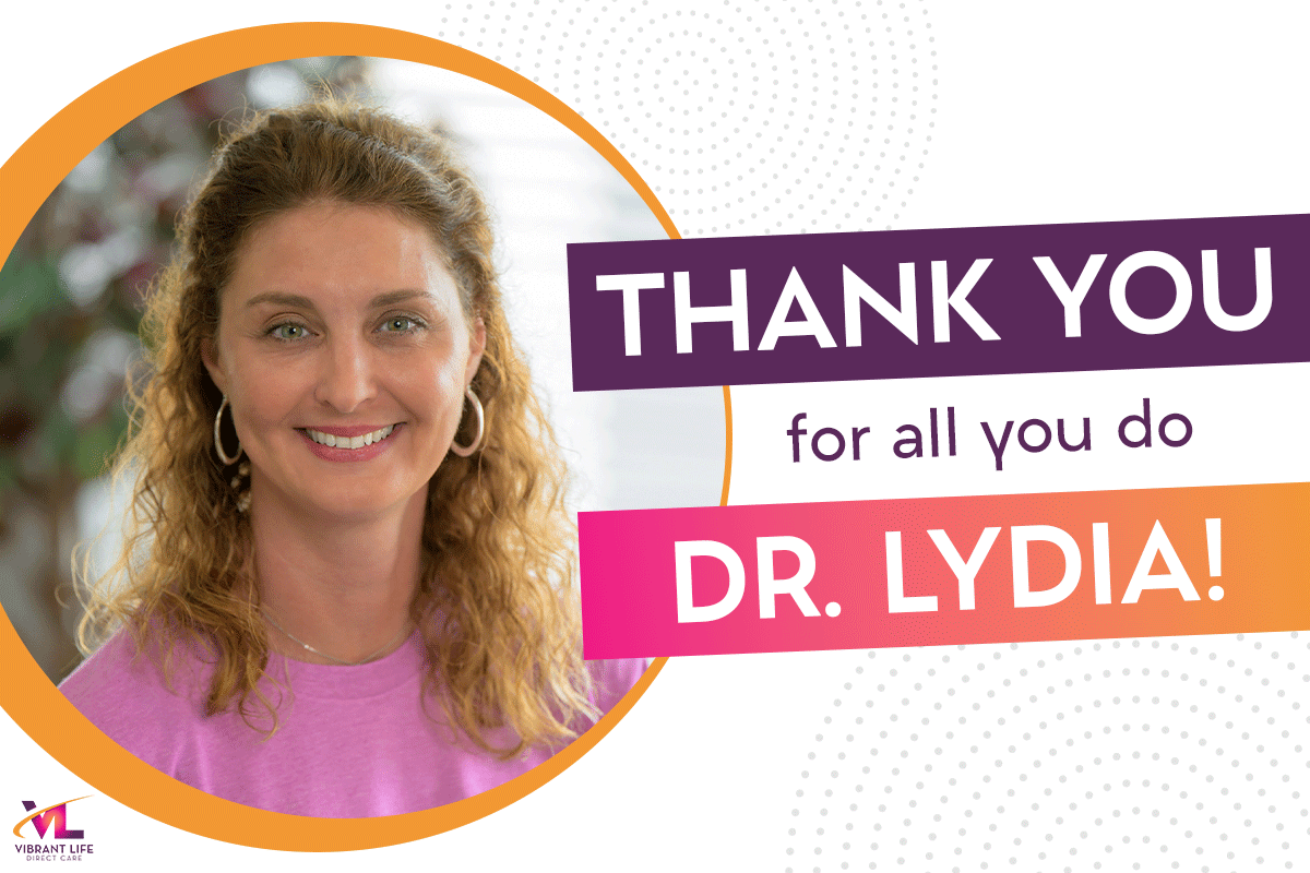 "Thank you for all you do Dr. Lydia!" social media graphic "Thank you for all you do Dr. Lydia!" social media graphic