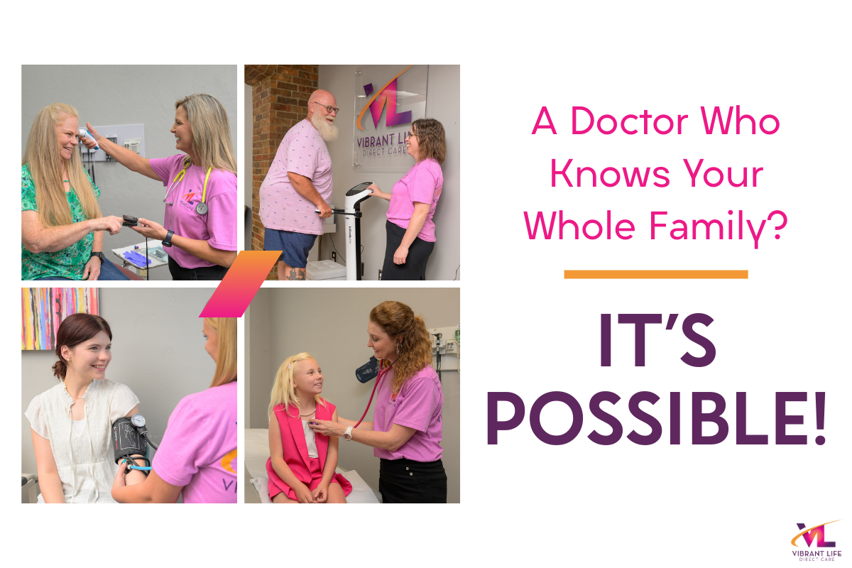 "A doctor who knows your whole family? It's possible!" social media graphic "A doctor who knows your whole family? It's possible!" social media graphic